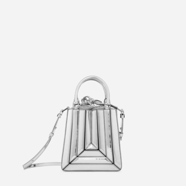 Mlouye Sera tall tote mini mirror bag, view 6