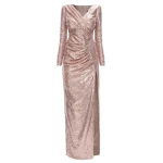 Satin long dress emerald tied back – 4 UK   Luxury Shoes 