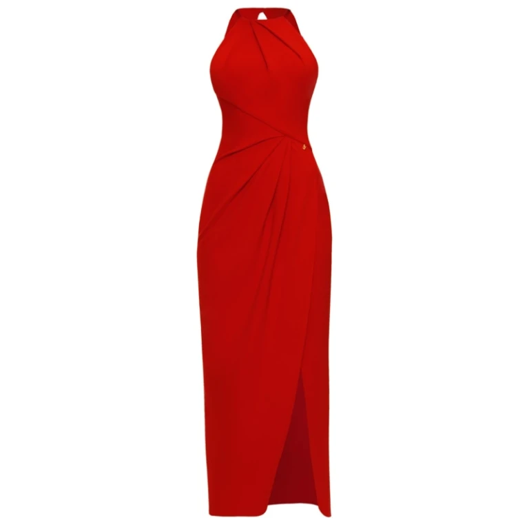 Draped dress sofia emerald green – 4 UK   Luxury Shoes 