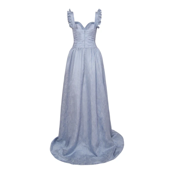 Delilah pink moire off-the-shoulder gown (Copy) Clothing A-Line Dresses Luxury Shoes 