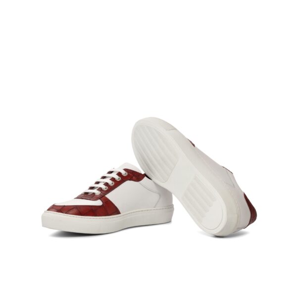  Luxury Handbags by you Red Low Top Trainer, view 3