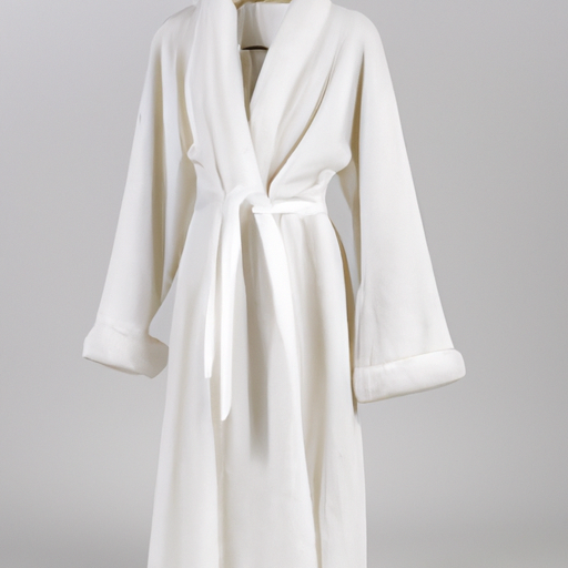 white luxury dressing gown