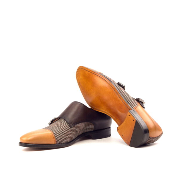  Luxury Handbags by you Brown Double Monk Shoe, view 3