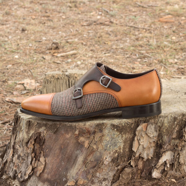  Luxury Handbags by you Brown Double Monk Shoe, view 4