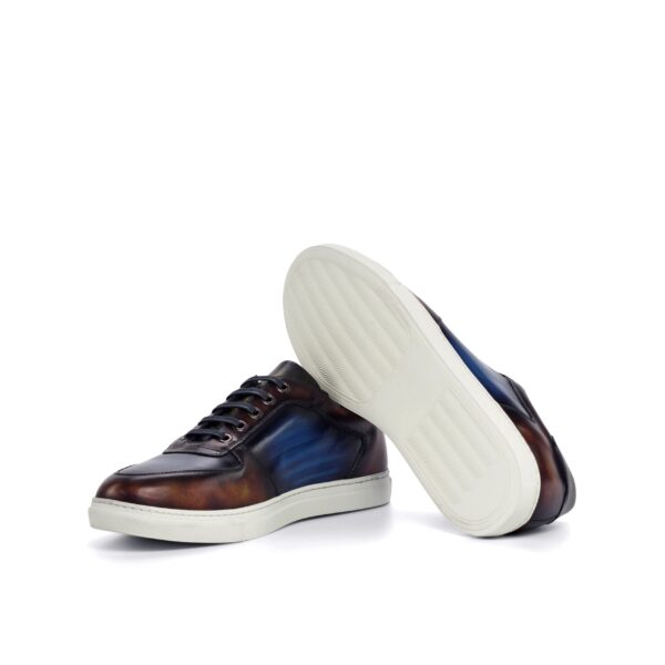 Luxury Handbags by you Blue Low Top Trainer, view 3