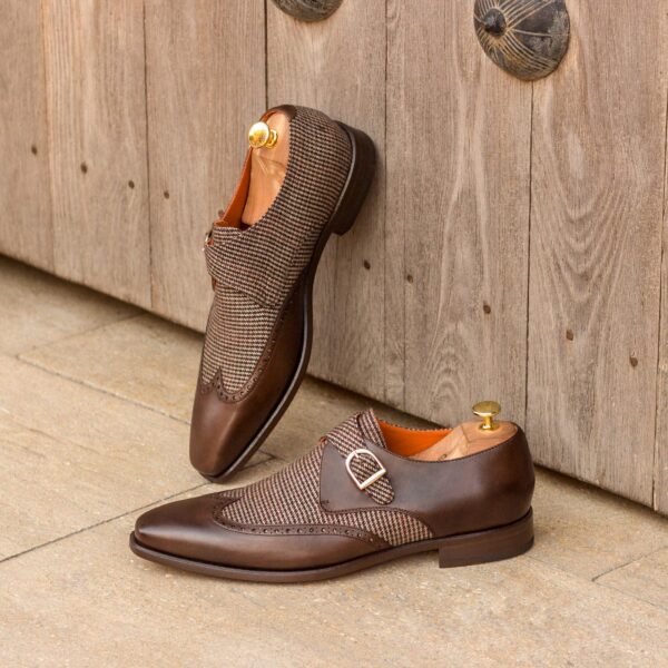  Luxury Handbags by you Brown Single Monk Shoe, view 4