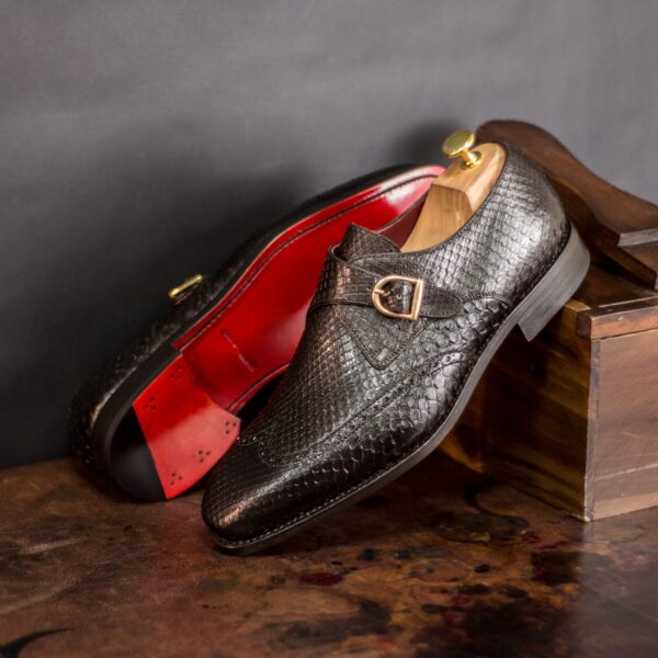 Luxury Handbags by you Brown Single Monk Shoe, view 4