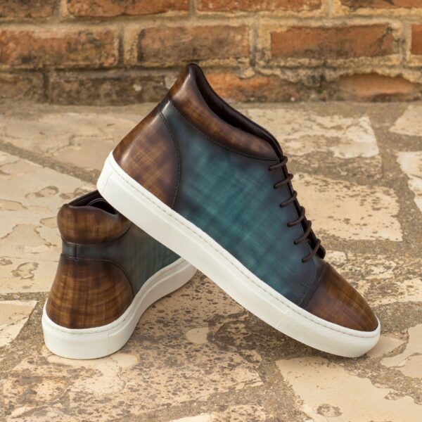  Luxury Handbags by you Hand Made Patina High Tops Sneaker, view 4
