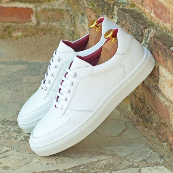  Luxury Handbags by you White Low Top Trainer, view 4