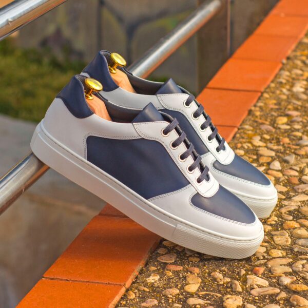  Luxury Handbags by you Blue Low Top Trainer, view 4