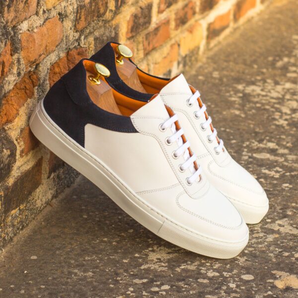  Luxury Handbags by you White Low Top Trainer, view 4