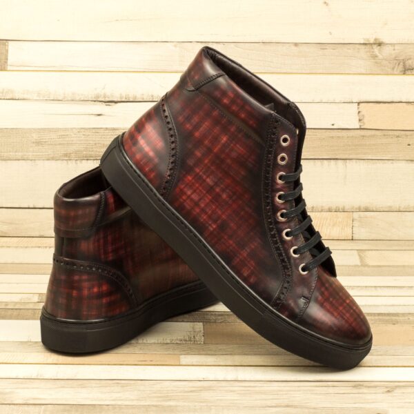  Luxury Handbags by you Hand Made Patina High Tops Sneaker, view 4