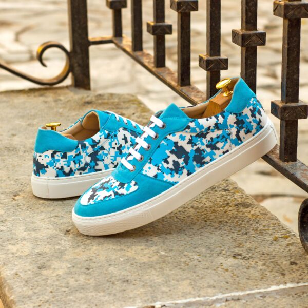 Luxury Handbags by you Blue Low Top Trainer, view 4