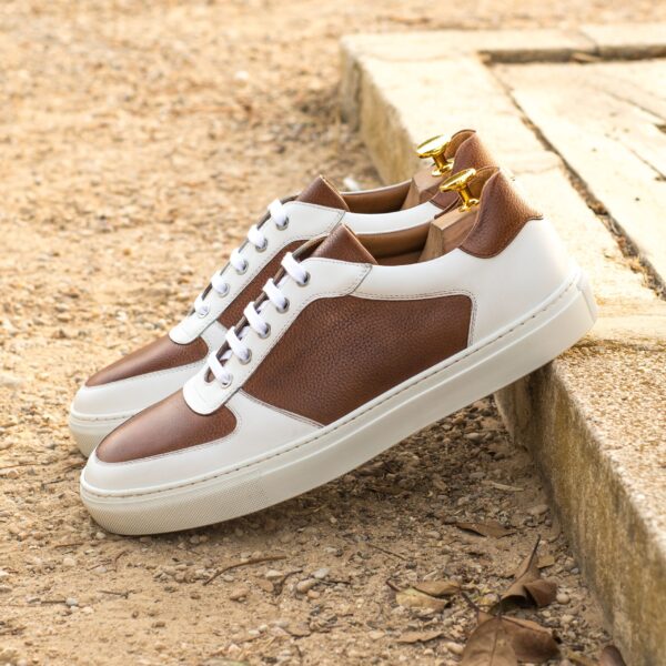  Luxury Handbags by you White Low Top Trainer, view 4