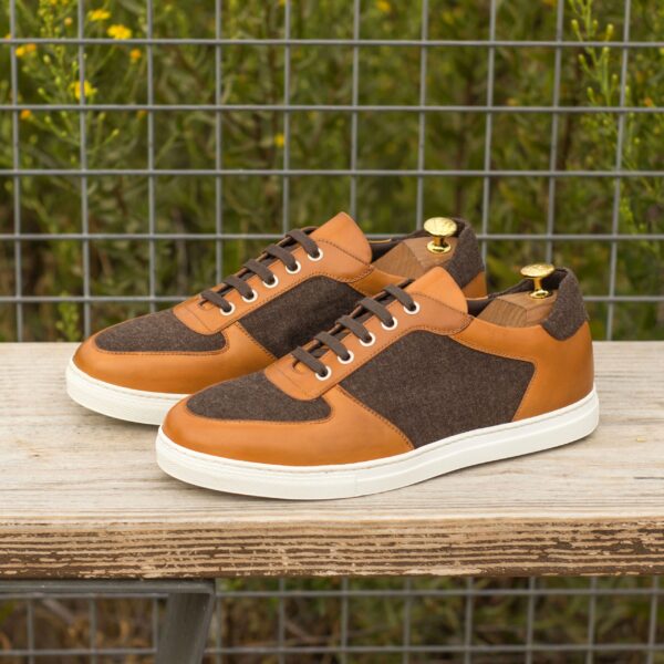  Luxury Handbags by you Brown Low Top Trainer, view 4