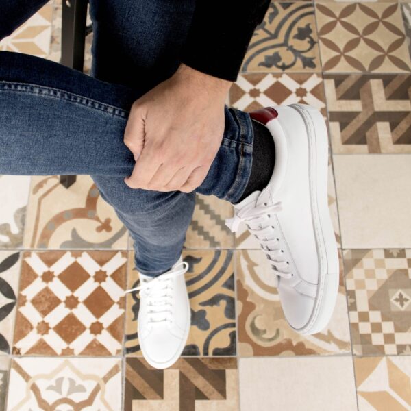  Luxury Handbags by you White Low Top Trainer, view 5