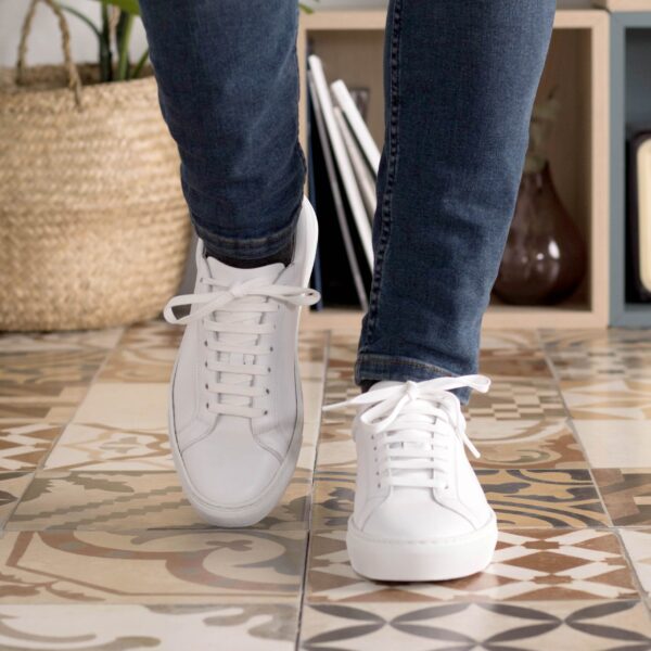  Luxury Handbags by you White Low Top Trainer, view 6