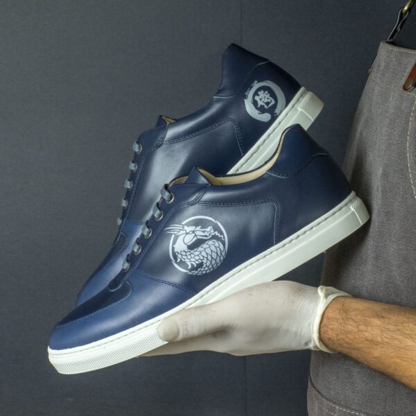  Luxury Handbags by you Blue Low Top Trainer, view 4