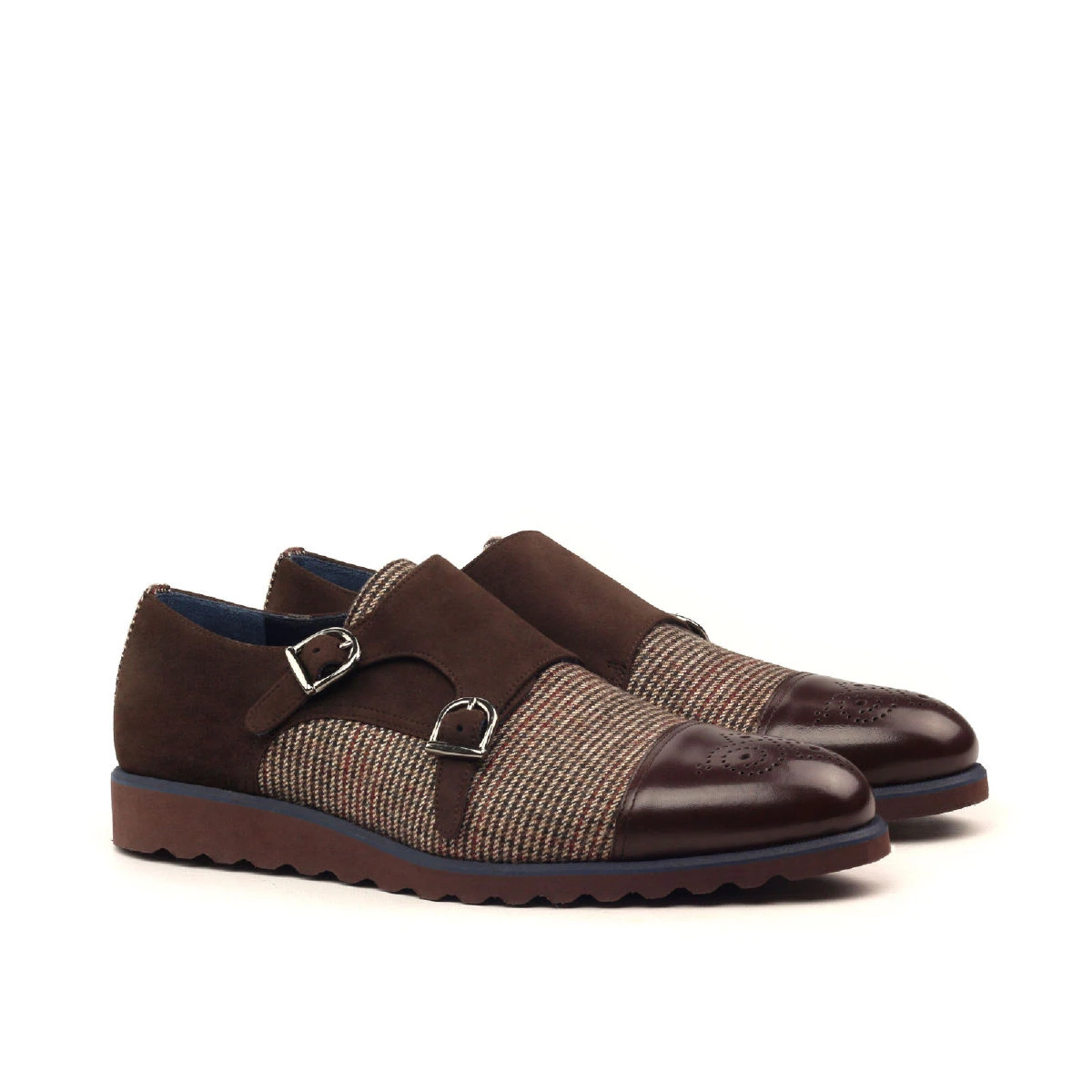 Brown Double Monk Shoe Brown Double Monk Shoe