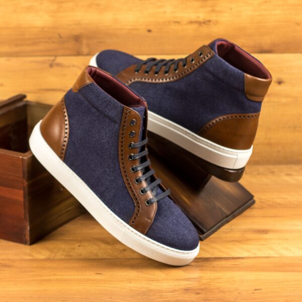  Luxury Handbags by you Mens Casual High Tops Sneaker, view 4