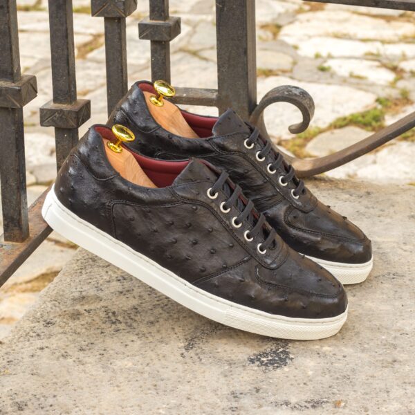  Luxury Handbags by you Black Low Top Trainer, view 4