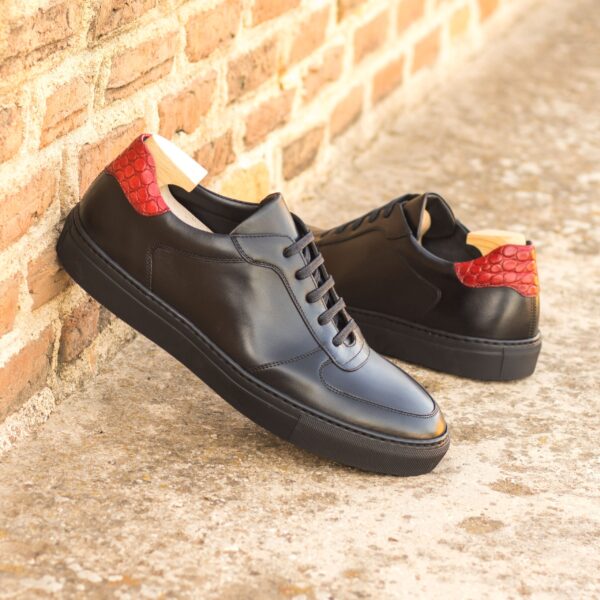  Luxury Handbags by you Red Low Top Trainer, view 4