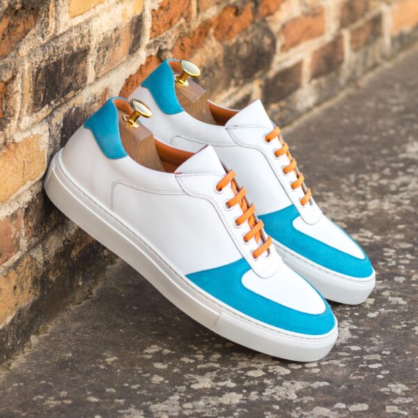  Luxury Handbags by you Blue Low Top Trainer, view 4