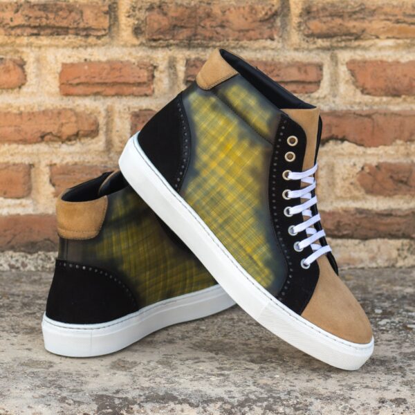  Luxury Handbags by you Hand Made Patina High Tops Sneaker, view 4