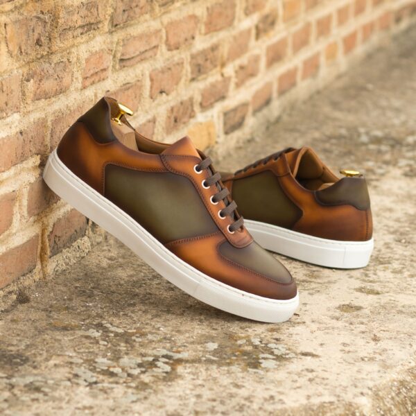  Luxury Handbags by you Brown Low Top Trainer, view 4