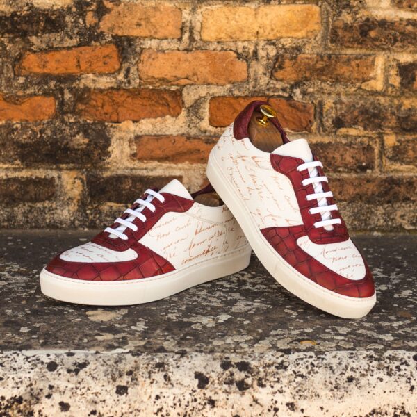  Luxury Handbags by you Red Low Top Trainer, view 4