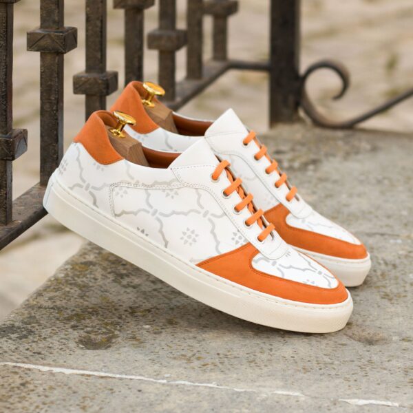  Luxury Handbags by you White Low Top Trainer, view 4