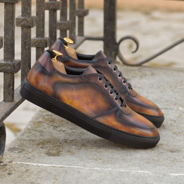  Luxury Handbags by you Brown Low Top Trainer, view 4