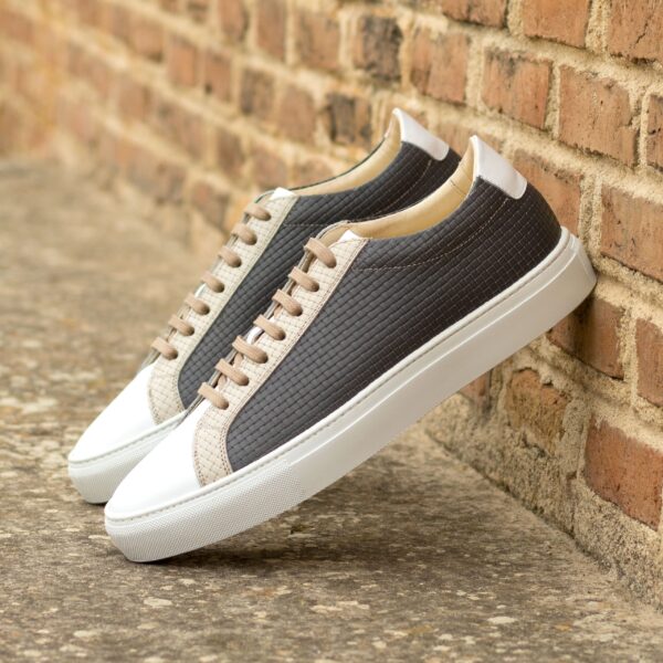  Luxury Handbags by you White Low Top Trainer, view 4