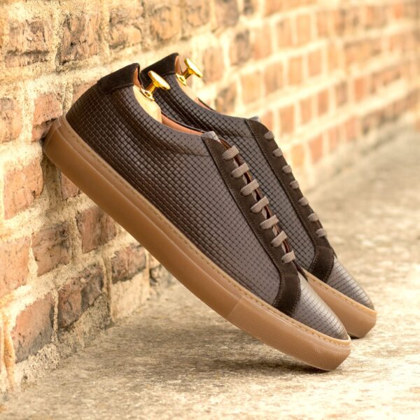  Luxury Handbags by you Brown Low Top Trainer, view 4