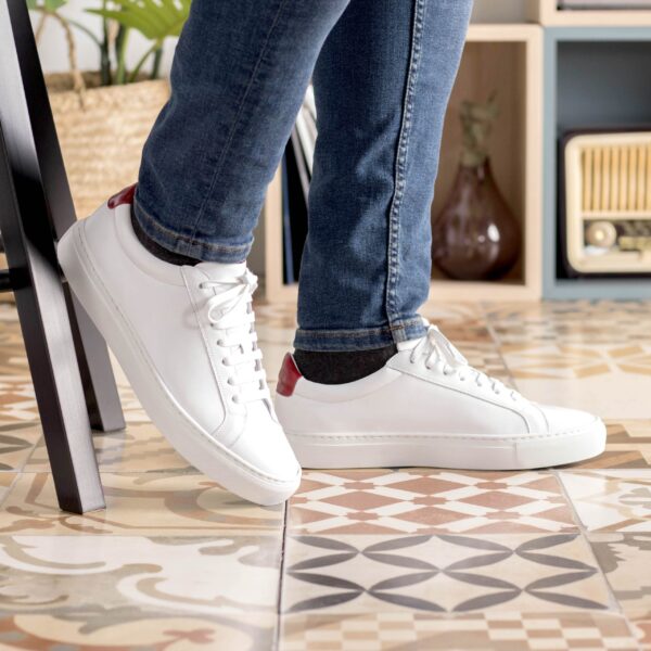  Luxury Handbags by you White Low Top Trainer, view 4