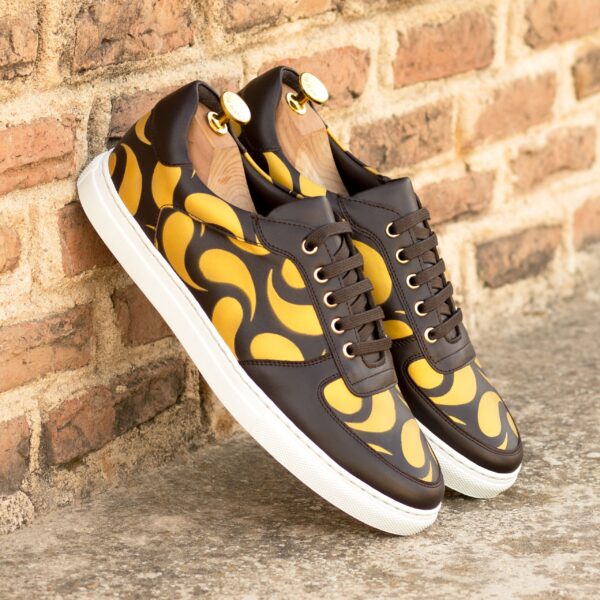  Luxury Handbags by you Black Low Top Trainer, view 4