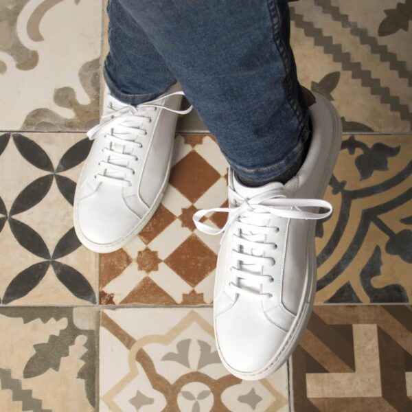  Luxury Handbags by you White Low Top Trainer, view 4