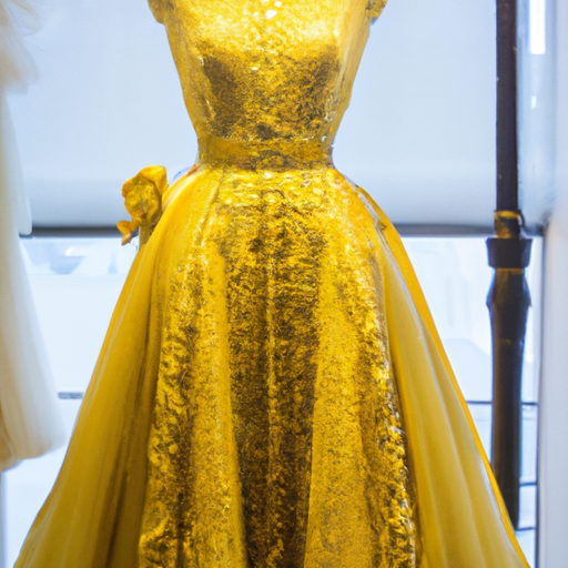 gold luxury dress