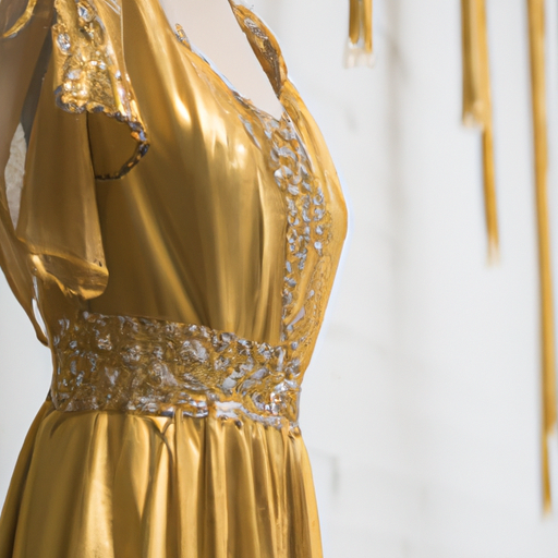 luxury gold dress