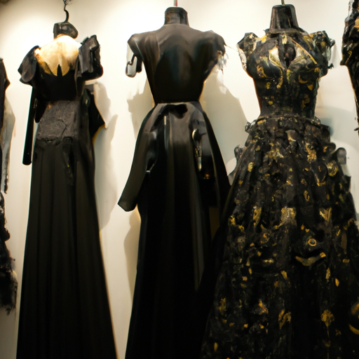 luxury black dresses