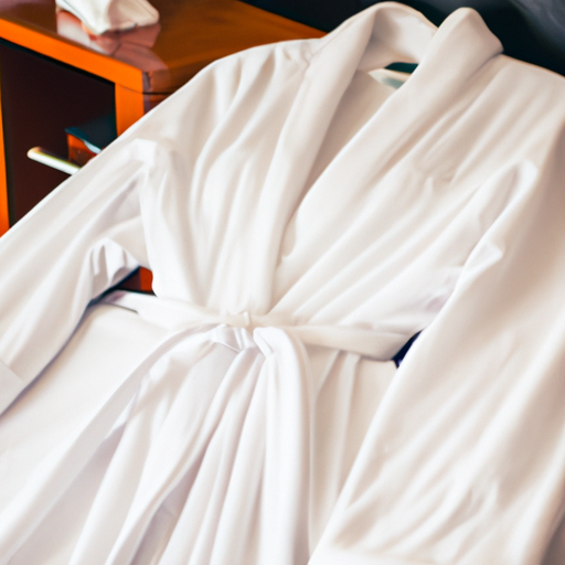 white luxury dressing gown