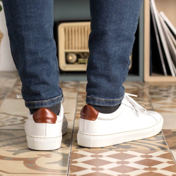  Luxury Handbags by you White Low Top Trainer, view 5