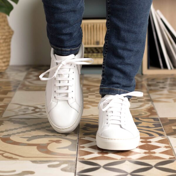  Luxury Handbags by you White Low Top Trainer, view 6