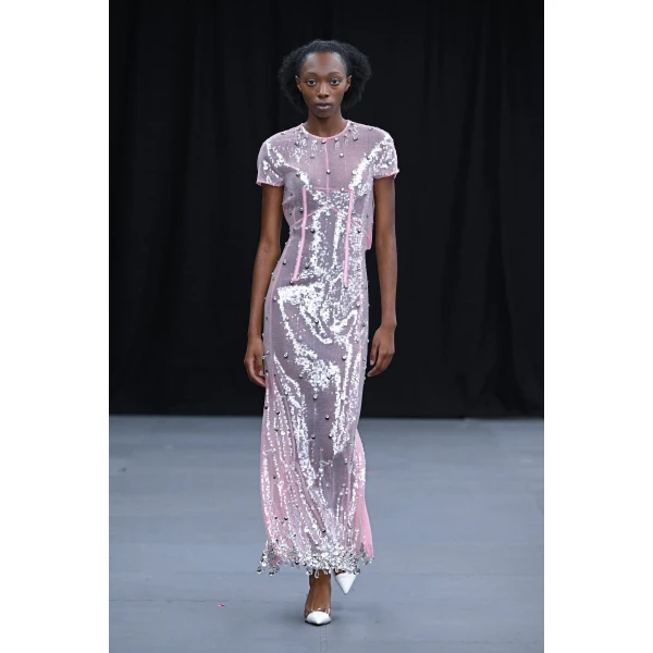 Adelaide gown pink quartz embellished crepe (Copy) Clothing Bridal Luxury Shoes 