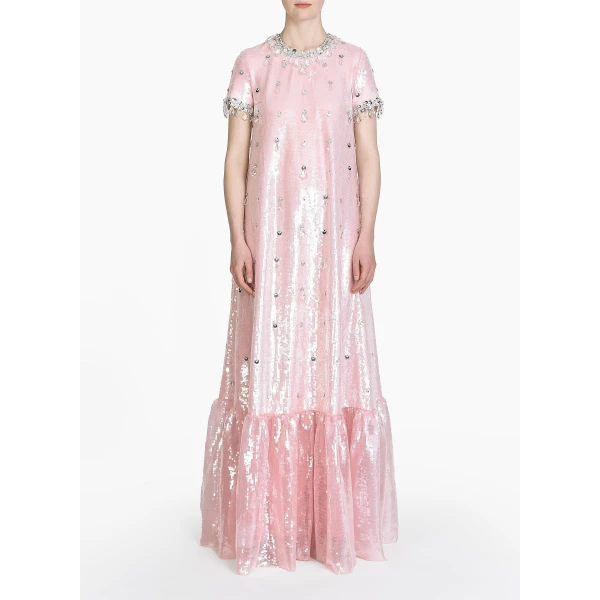 Adelaide gown pink quartz embellished crepe (Copy) Clothing Bridal Luxury Shoes 