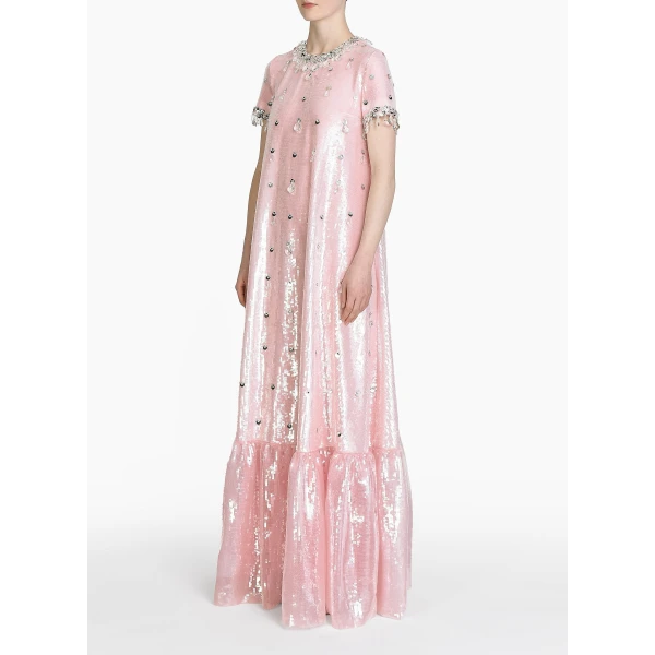 Adelaide gown pink quartz embellished crepe (Copy) Clothing Bridal Luxury Shoes 