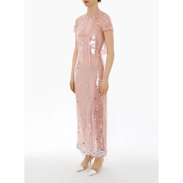 Adelaide gown pink quartz embellished crepe (Copy) Clothing Bridal Luxury Shoes 