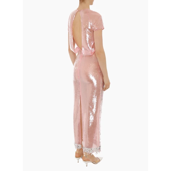 Adelaide gown pink quartz embellished crepe (Copy) Clothing Bridal Luxury Shoes 