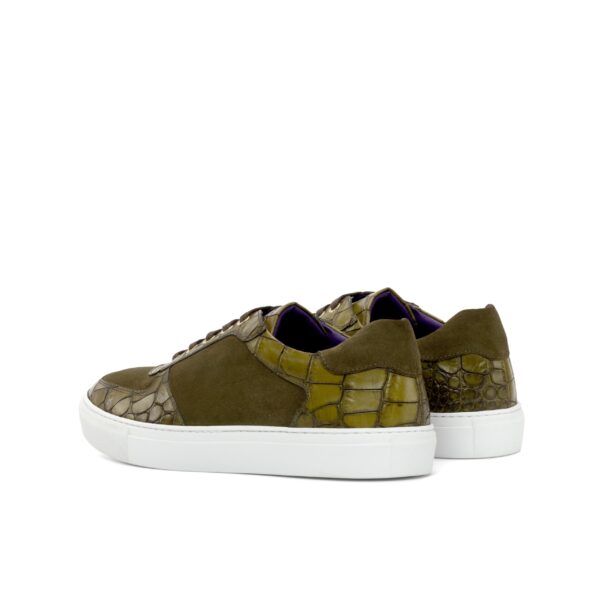  Luxury Handbags by you Green Low Top Trainer, view 2