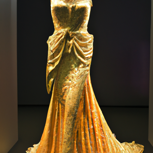 luxury gold dress